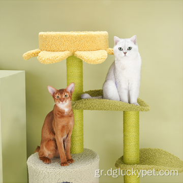 Υψηλή ισχυρή δημοφιλής σιζάλ Climbing Cat Scratcher